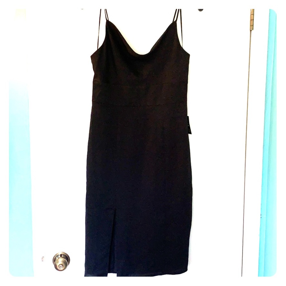 NWT express black strappy dress